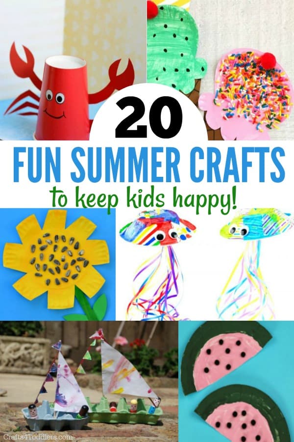 20 Summer Crafts for Toddlers Crafts 4 Toddlers