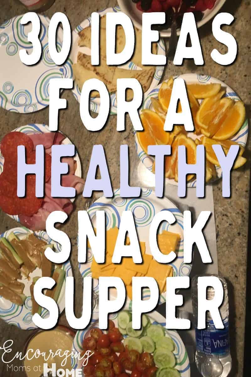 Need to get a meal on the table quickly?  Have you tried a snack supper?  It's a great way to get a meal to the table fast AND an easy way to include veggies, fruit, protein and the occasional carb.