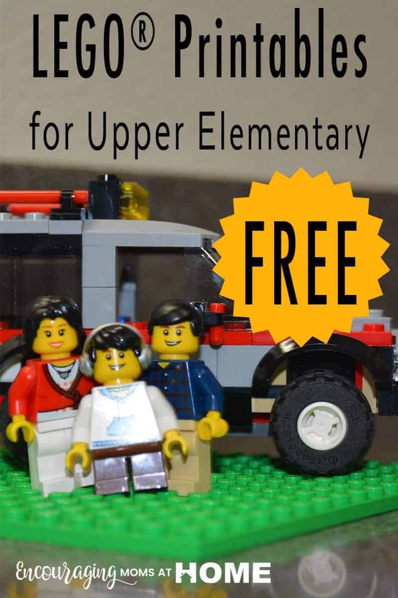 Do your big kids love LEGOS?  Take a look at 17 amazing free LEGO printables for upper elementary & middle school ages!  They will be challenged in math, chemistry, art, and more!