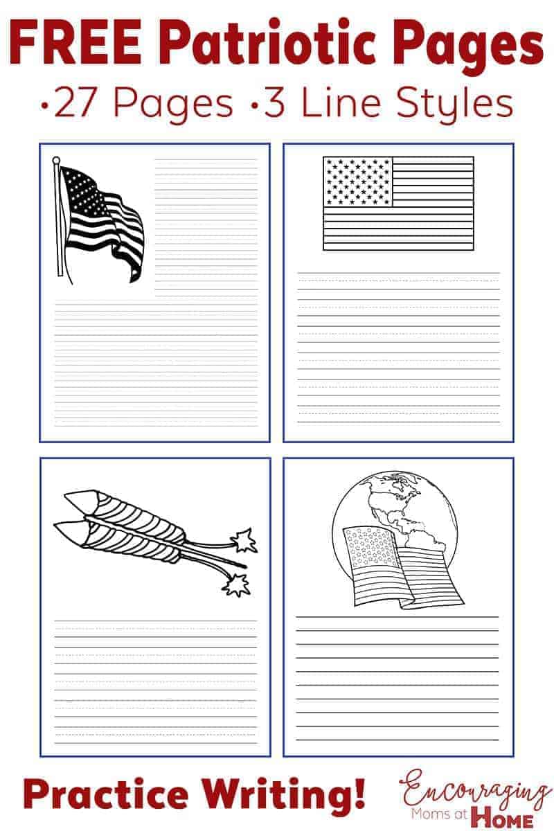 July 4th is a great time to reflect on our great nation. Here are 27 FREE printable pages with patriotic themes to have your kids record their independence day memories.