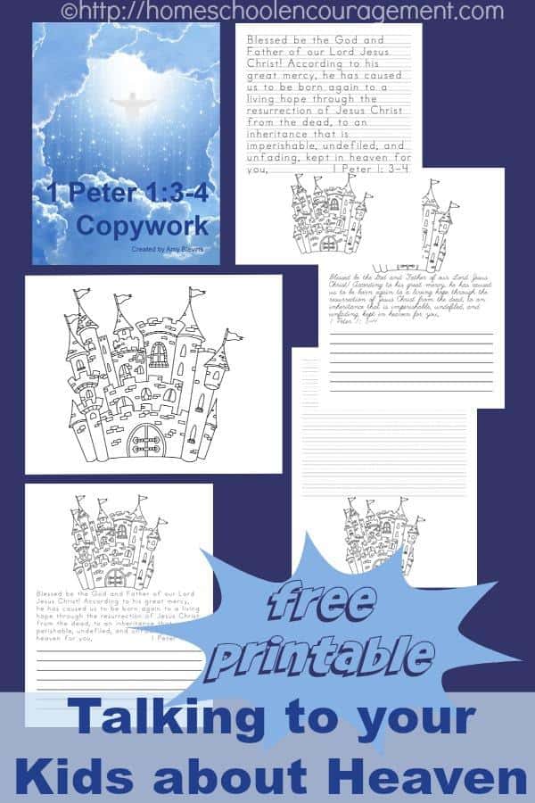 Talking to Your Kids About Heaven - with a Free Printable! for Free Printable Pictures Of Heaven