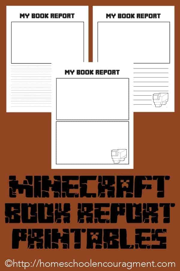 The best way to know if you read a book and really understood it is with a book report. Take a look at our Minecraft-themed book report forms as an inspiration for your children to write about what they are reading. 