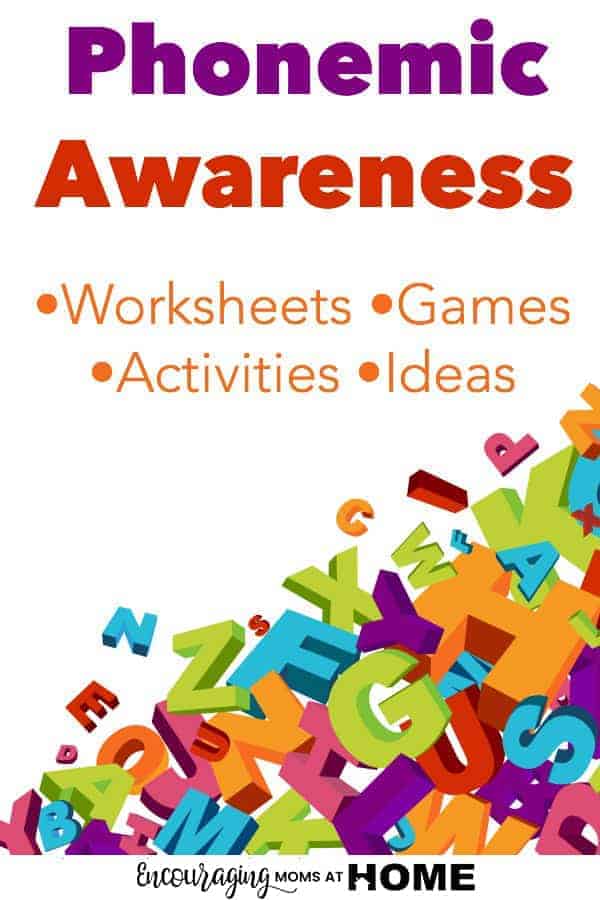 Sight word recognition and blending sounds are both part of phonemic awareness for your pre-schooler to learn to read.  To help improve their skills and make learning fun, we have put together a collection of FREE worksheets, games, activities, and more.  #homeschool #reading  