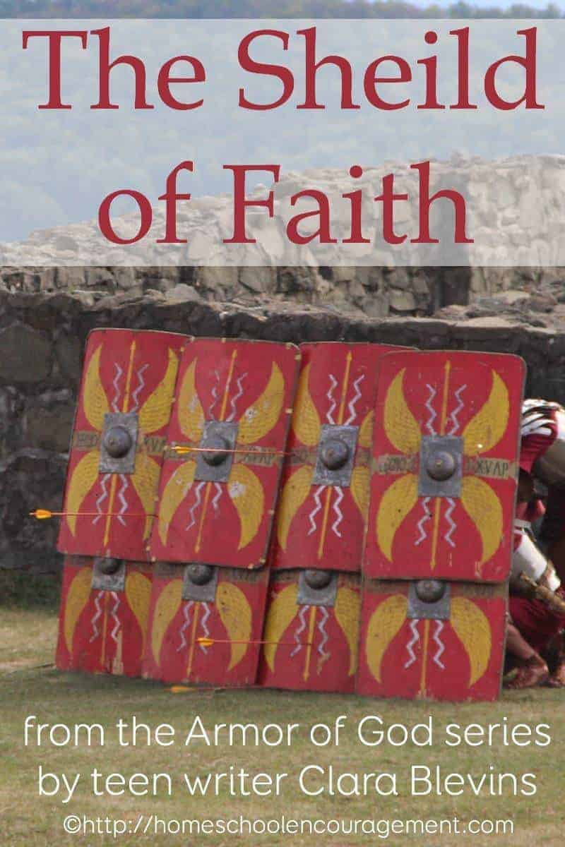 What does faith protect us from?  Like the full-body shield that protected the Roman soldier from harm, our faith protects us from harm.  It is like a shield around us!  And it is part of the full Armor of God!