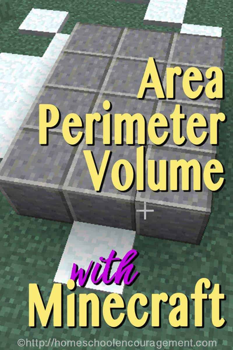 Teaching Area, Perimeter and Volume with Minecraft - learning math with Minecraft