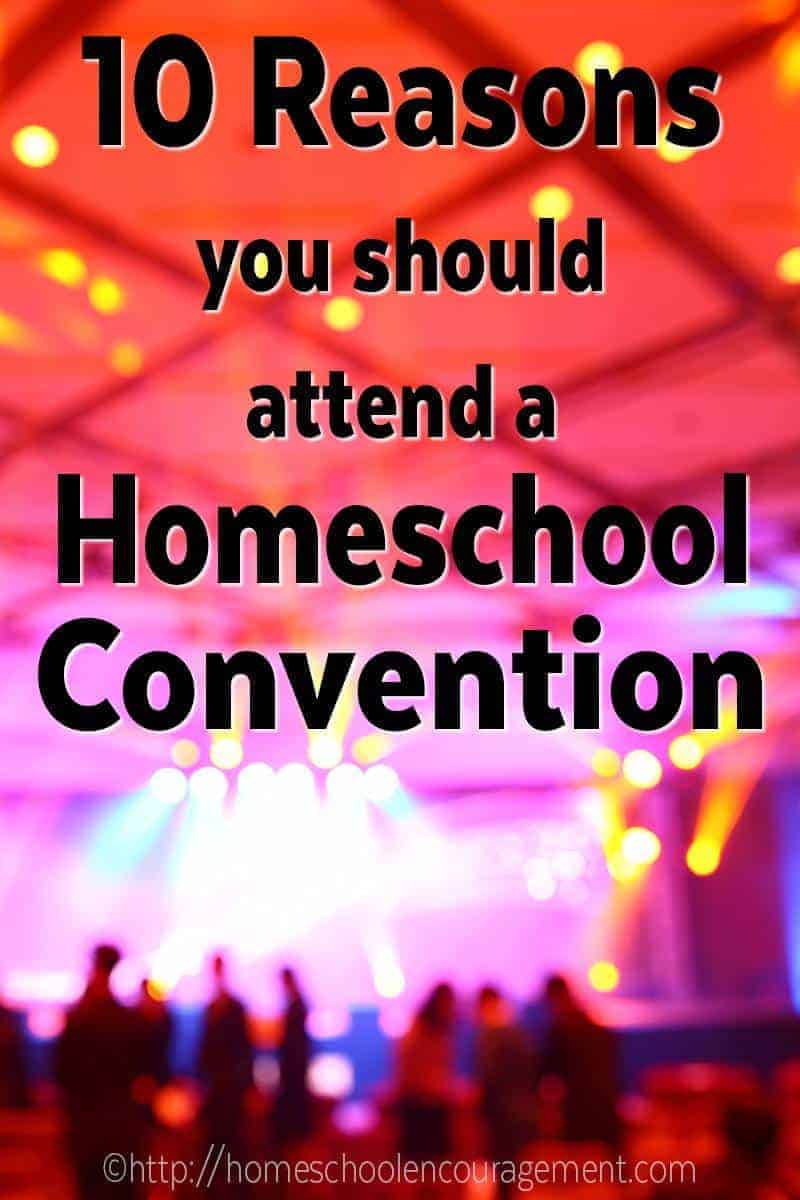 Why do Homeschool Conventions Rock? It's where you can gain encouragement and refreshment.  It's where you can get a jump start on next year's school planning and connect with other homeschool moms. Click over and take a look at the complete list of 10 reasons to attend a homeschool convention.