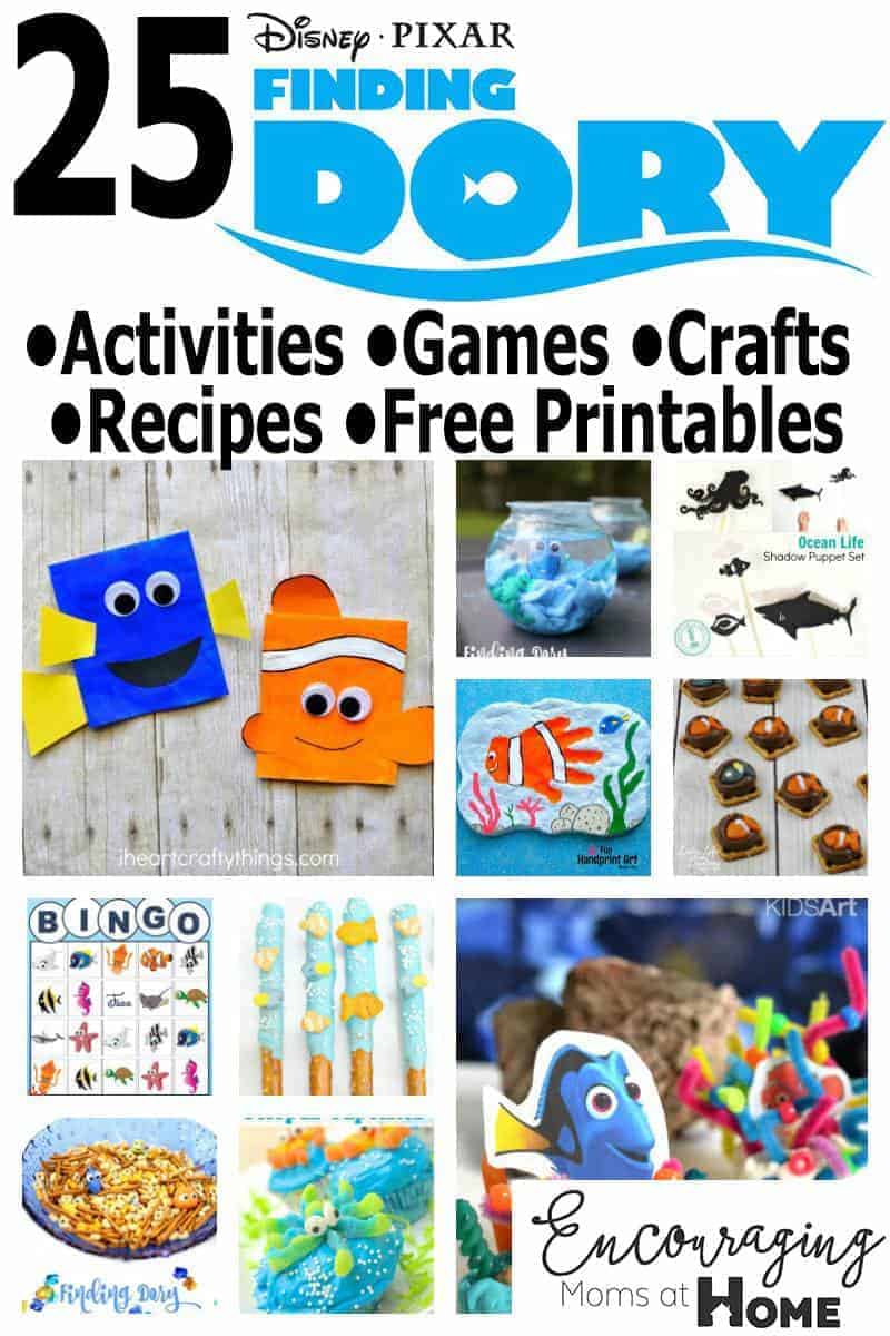 Planning a Finding Dory themed birthday party? Take a look at our list of 25 awesome resources of Finding Dory Activities, Games, Crafts, Recipes and Free Printables.