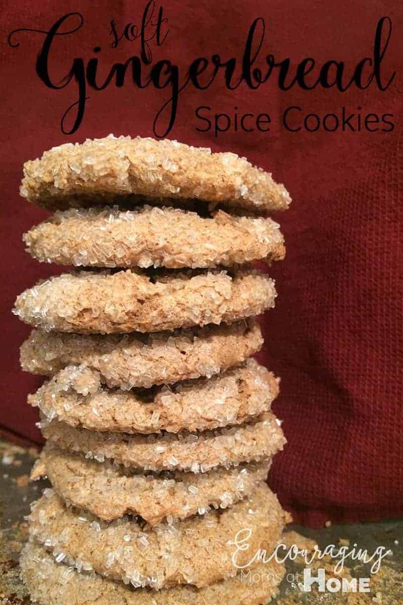 Delicious Gingerbread Spice Cookies that bake up soft and delicious..FREE printable recipe included