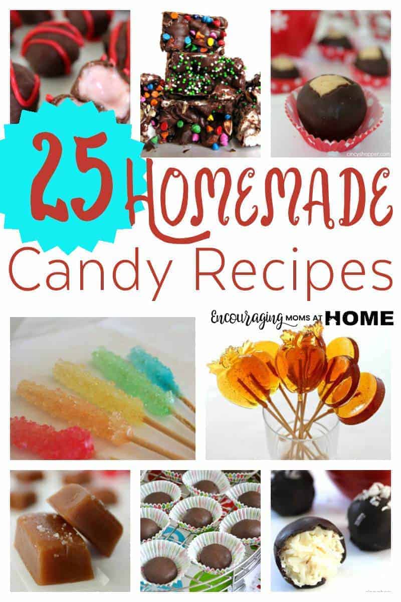 Do you love homemade candy during the holiday season? Are you looking for a few new recipes? Take a look at this collection of 25 recipes that are sure to have your family, friends and party guests asking for just one more piece of candy.