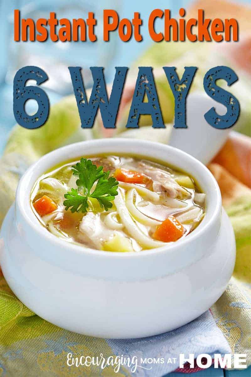 Is your family ready for a little variety in the way you fix chicken cooked in the Instant Pot? Try these six ways to use the chicken that will have everyone asking for more.