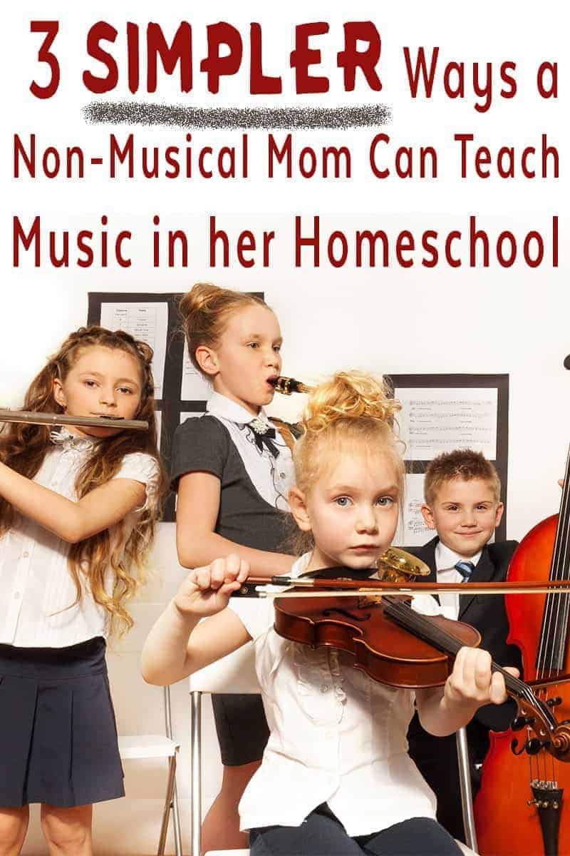 Are you a non-musical homeschool mom? Take a look at 3 ways to teach music using tools that will help with musical instruction and appreciation. 