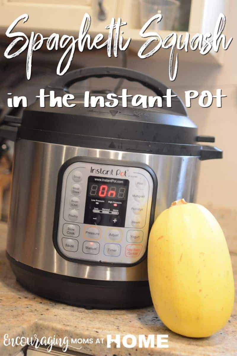 Instant Pot Spaghetti Squash - how to cook spaghetti squash in a pressure cooker. 