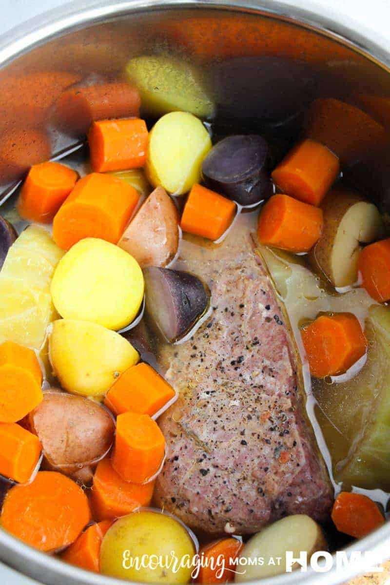 Image: How to cook corned beef in an Instant Pot: The veggies.