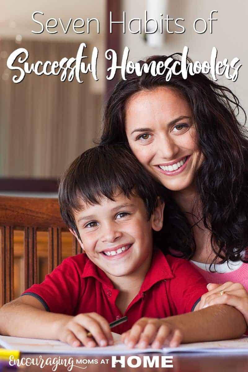 Homeschooling is hard but that doesn't mean that you can't be successful. Here are 7 habits that you can help you can begin that will help you succeed in your homeschool journey. #homeschool #hsmom