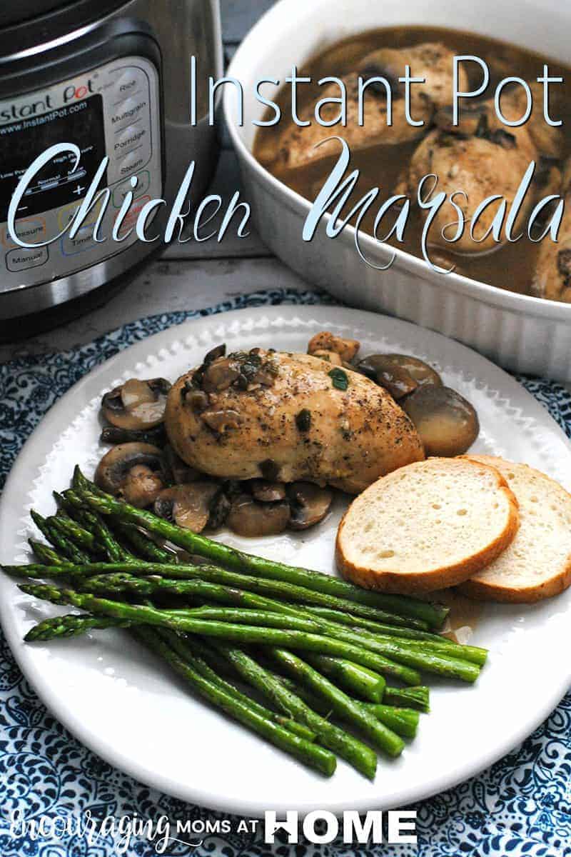 This Chicken Marsala recipe is rich and delicious. And what makes it even better is that it is on four Weight Watchers Smart Points AND can be made in the Instant Pot. FREE printable recipe included. #wwsmartpoints #instantpot