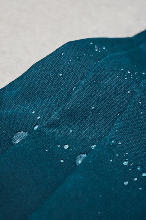 Mind the Maker - Weighty Waxed Cotton Canvas - Teal - Sold by the half metre