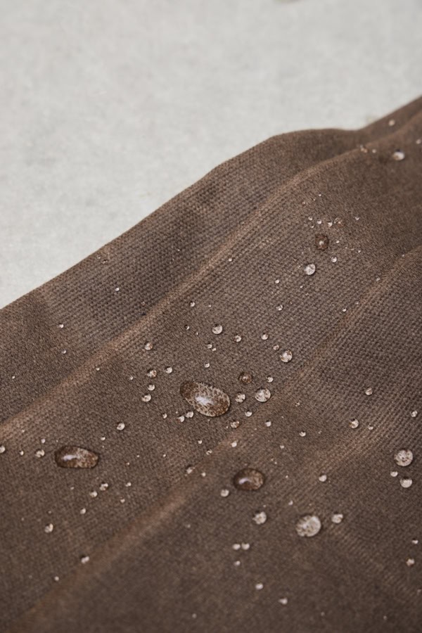 Mind The Maker - Weighty Waxed Cotton Canvas - Dark Brown - Sold by the Half Metre