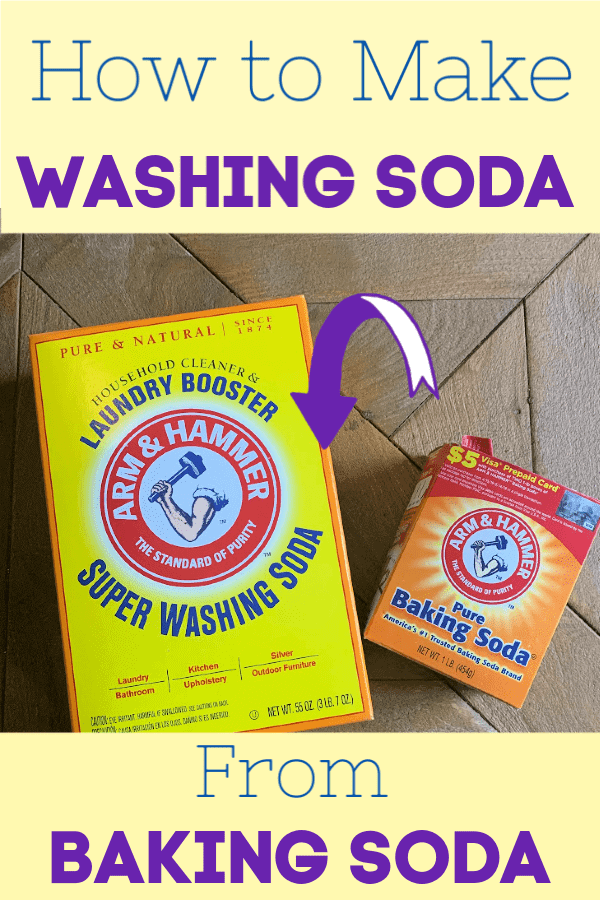 Washing soda vs baking soda