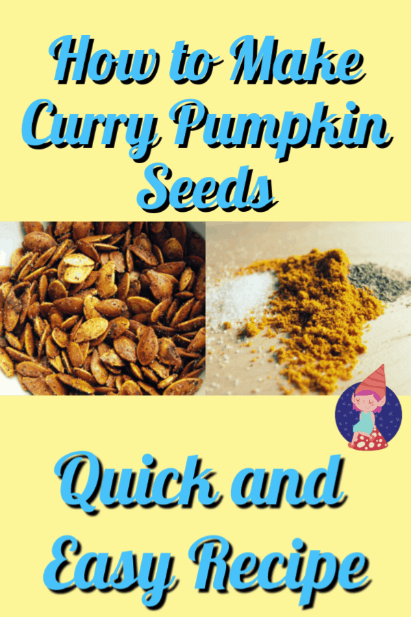 Curry pumpkin seed recipe graphic