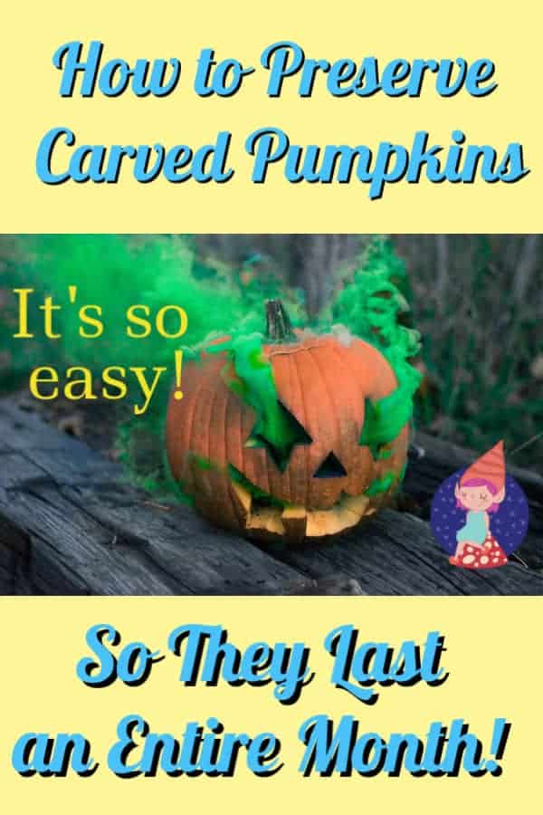 how to preserve carved pumpkins
