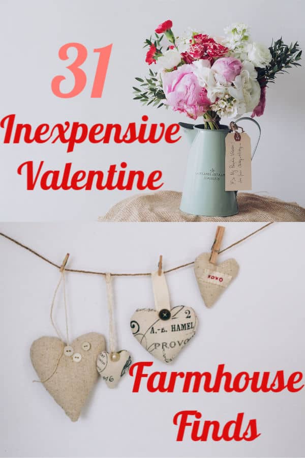 inexpensive farmhouse valentines day decor