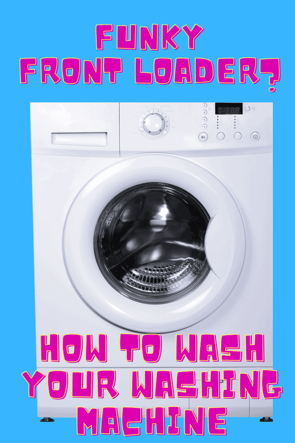How to wash your front loader washing machine graphic