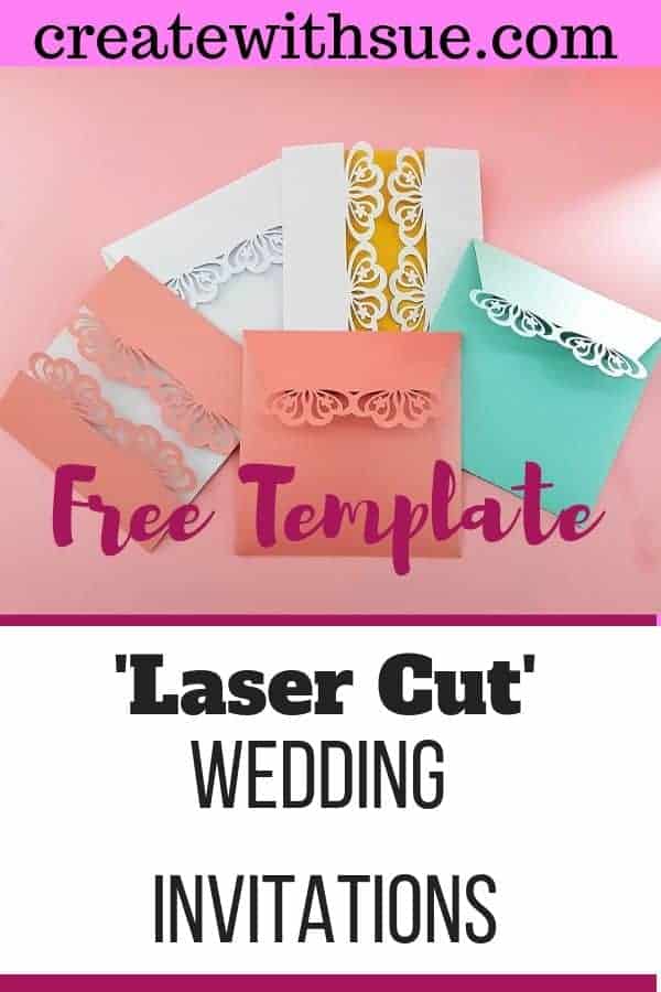 Laser Wedding invitations free template Pinterest pin for creative ideas in the post Wedding favor ideas