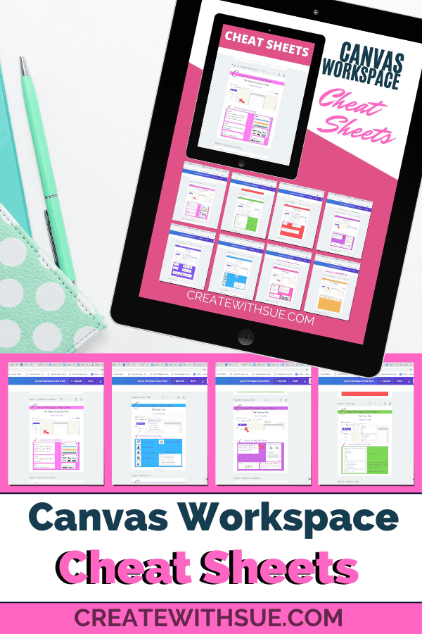 Canvas Workspace Cheat Sheets Pinterest Pin.