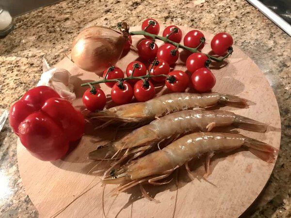 shrimp pasta ingredients