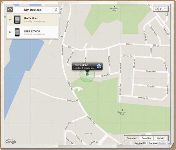 icloud find my iphone view
