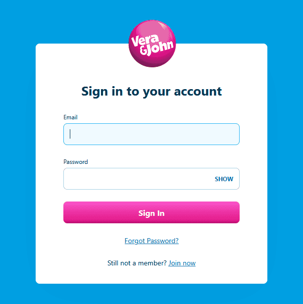 Vera John Casino Register & Login to Play 