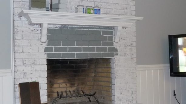 what color should i paint my brick fireplace