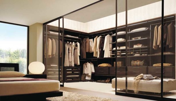 majestic double glass bypass walk-in closet door