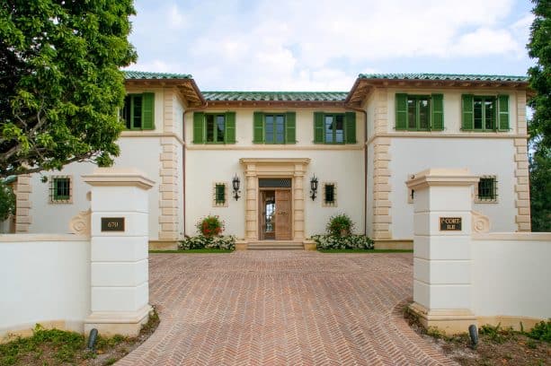 leaf green shutters for an exterior that loves the nature