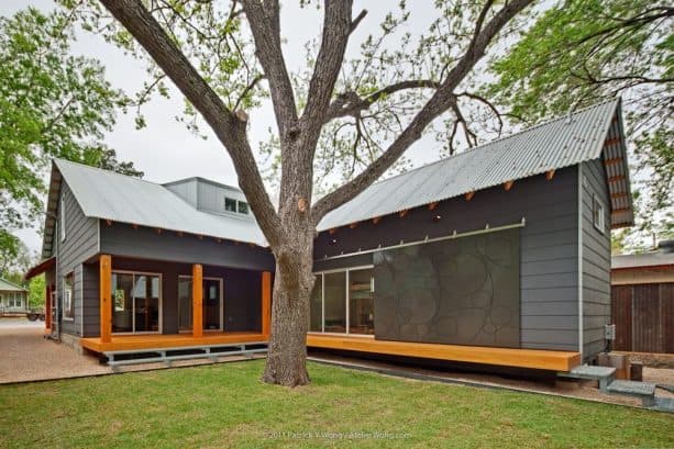 a durable, flexible, and energy-efficient perforated steel sliding barn door