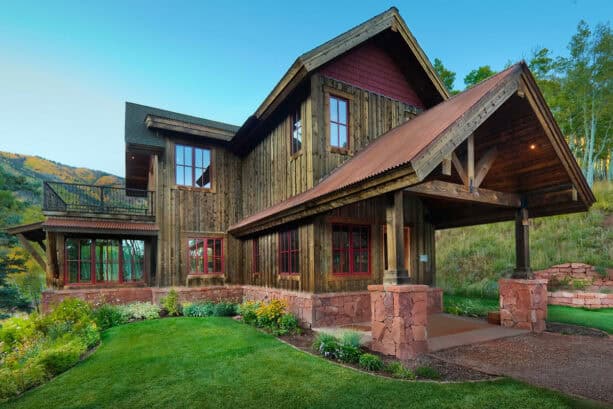 rustic window trims that camouflaged themselves behind raw wooden sidings