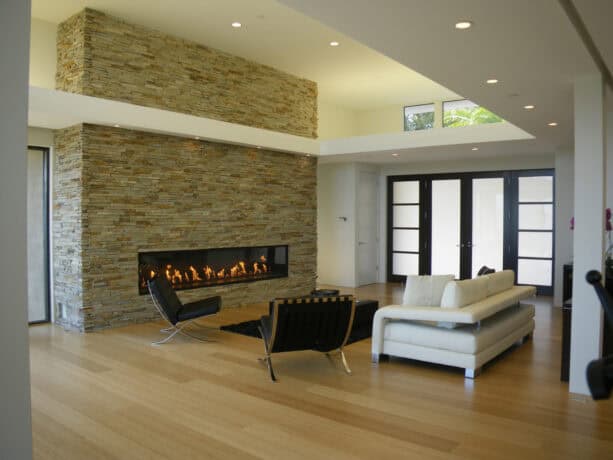 12 Trendy Ideas of a Fireplace Without a Mantle for a Minimalist Look ...