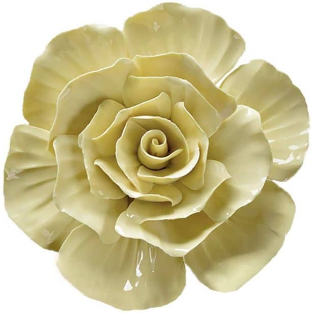 Alycaso 3D yellow rose wall sculpture