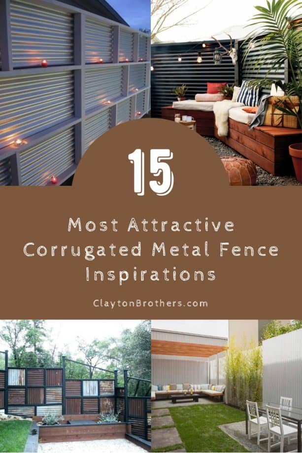 Corrugated Metal Fence Ideas