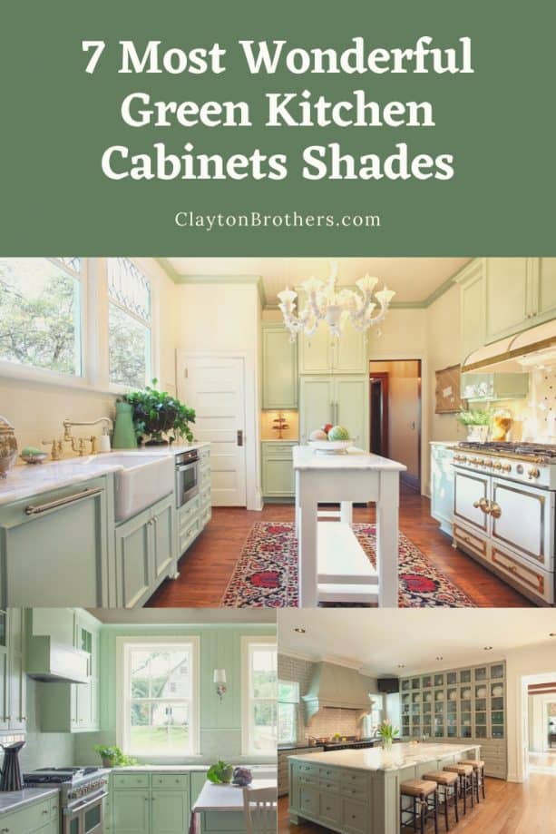 Green Kitchen Cabinets