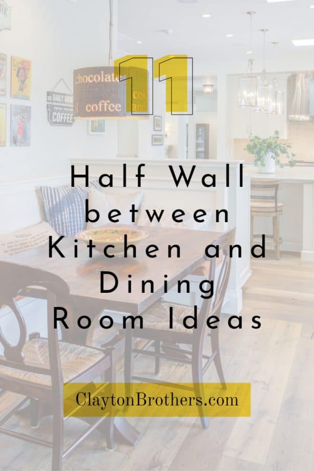 Half Wall between Kitchen and Dining Room All the Information and