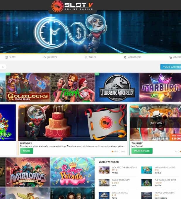 SlotV Casino Free Spins