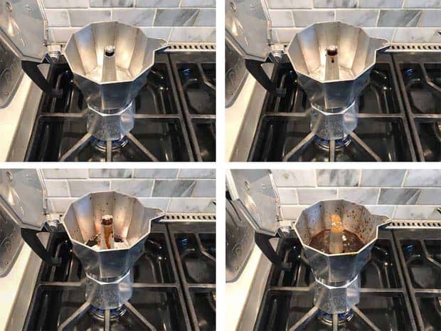 moka pot brewing
