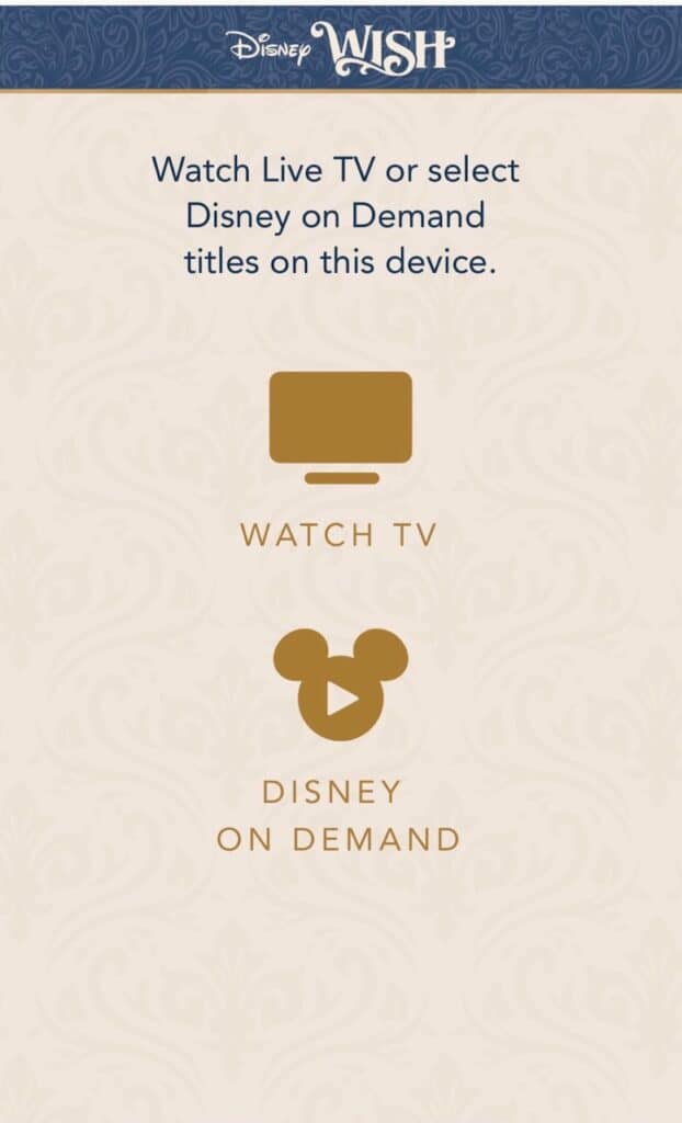 The Disney Wish now has Streaming on the DCL App