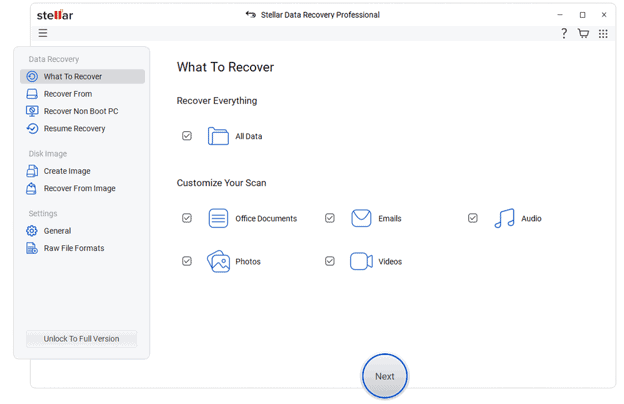 Stellar Data Recovery Professional Review - 1