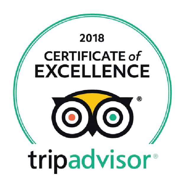 2018 Certificate of Excellence, TripAdvisor. Sandlapper awards