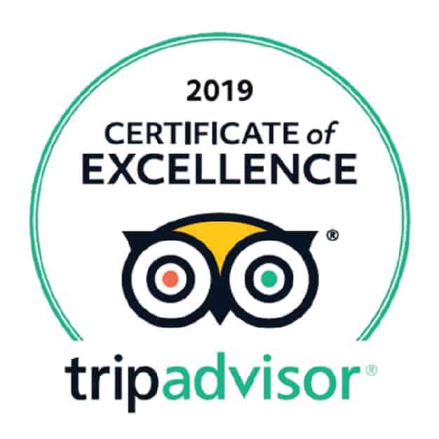 2019 Certificate of Excellence, TripAdvisor. Sandlapper awards