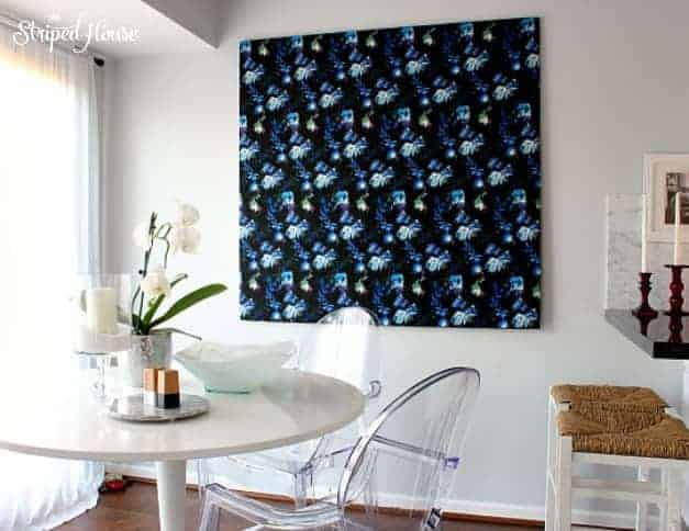 diy fabric art bold print the striped house