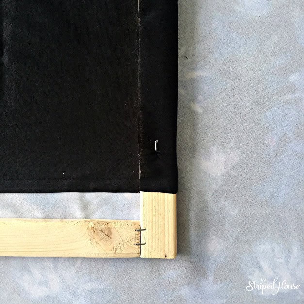 bold fabric diy frame staple gun art