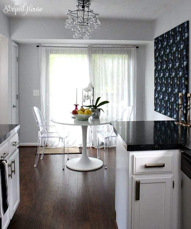 classic contemporary black white kitchen tour
